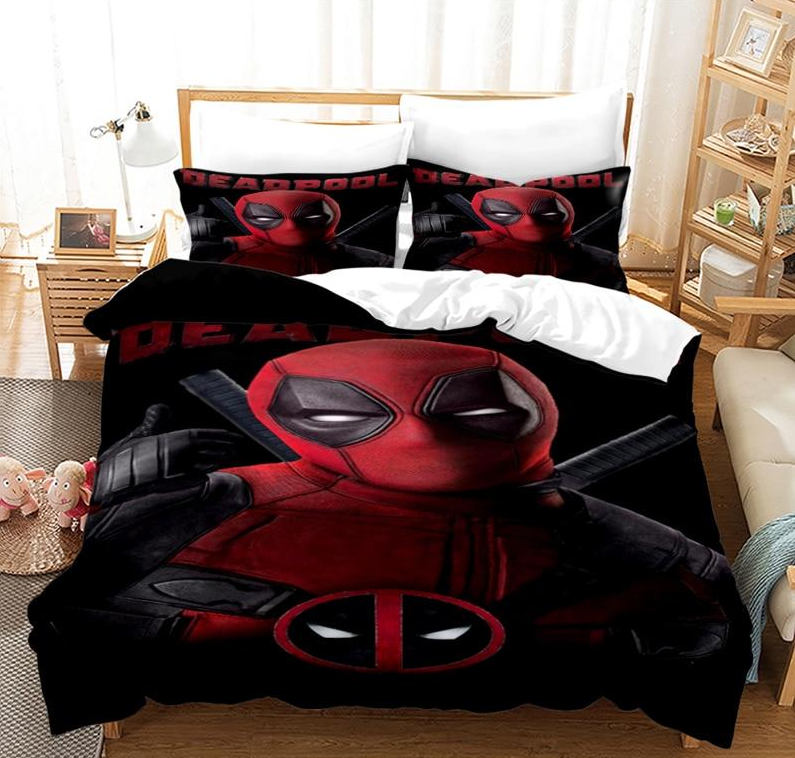 Obliečka Na Prikrývku Deadpool Čierna