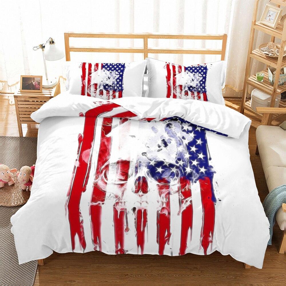 Vintage American Skull Obliečka Na Perinu