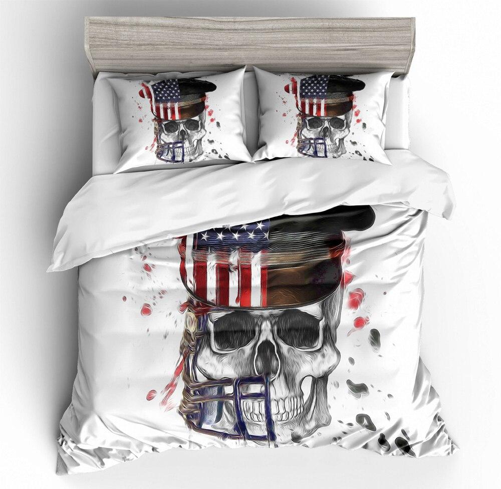 Vintage American Skull Obliečka Na Perinu