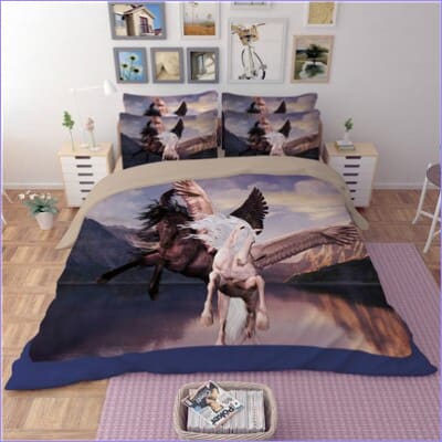 Obliečka Na Prikrývku Black And White Horses