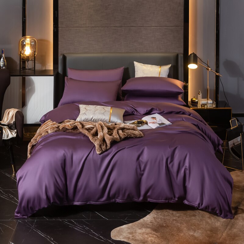 Obliečka Na Prikrývku Zo 100% Bavlny, Fialová