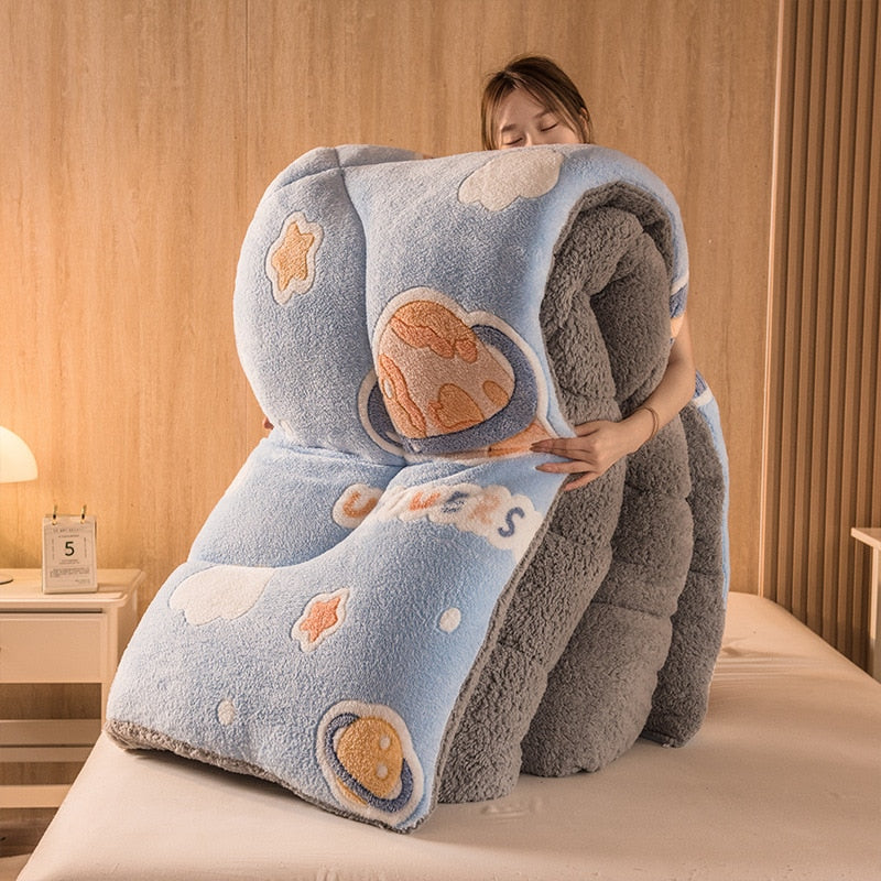 Fleecová Prikrývka Planet Blue