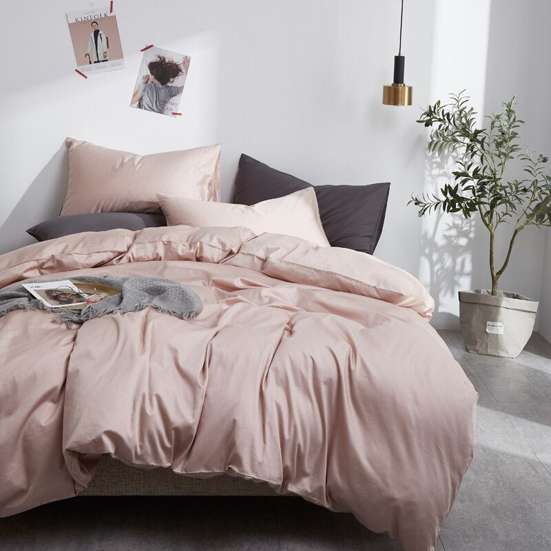 Súprava Obliečok Zo 100 % Bavlny Svetlohnedá