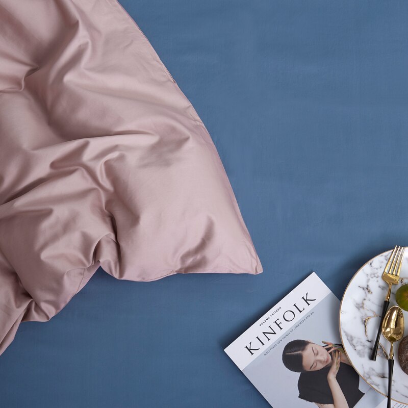 Súprava Posteľnej Bielizne Zo 100 % Bavlny V Práškovej Ružovej Farbe