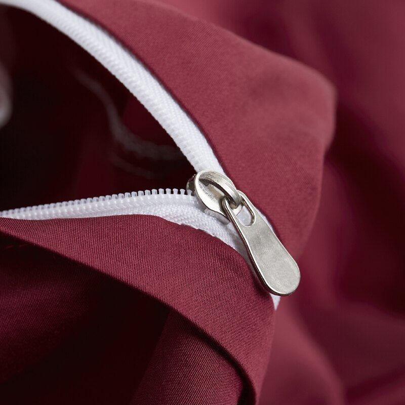 Obliečky Zo 100% Bavlny Obyčajná Červená