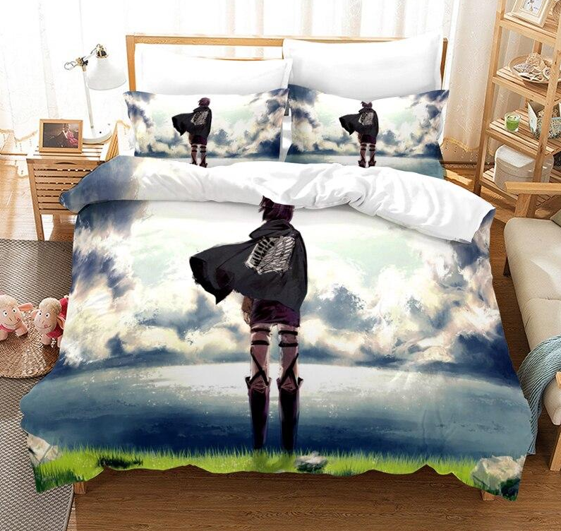 Prikrývka Útok Na Titan Eren Tvárou V Tvár Vode