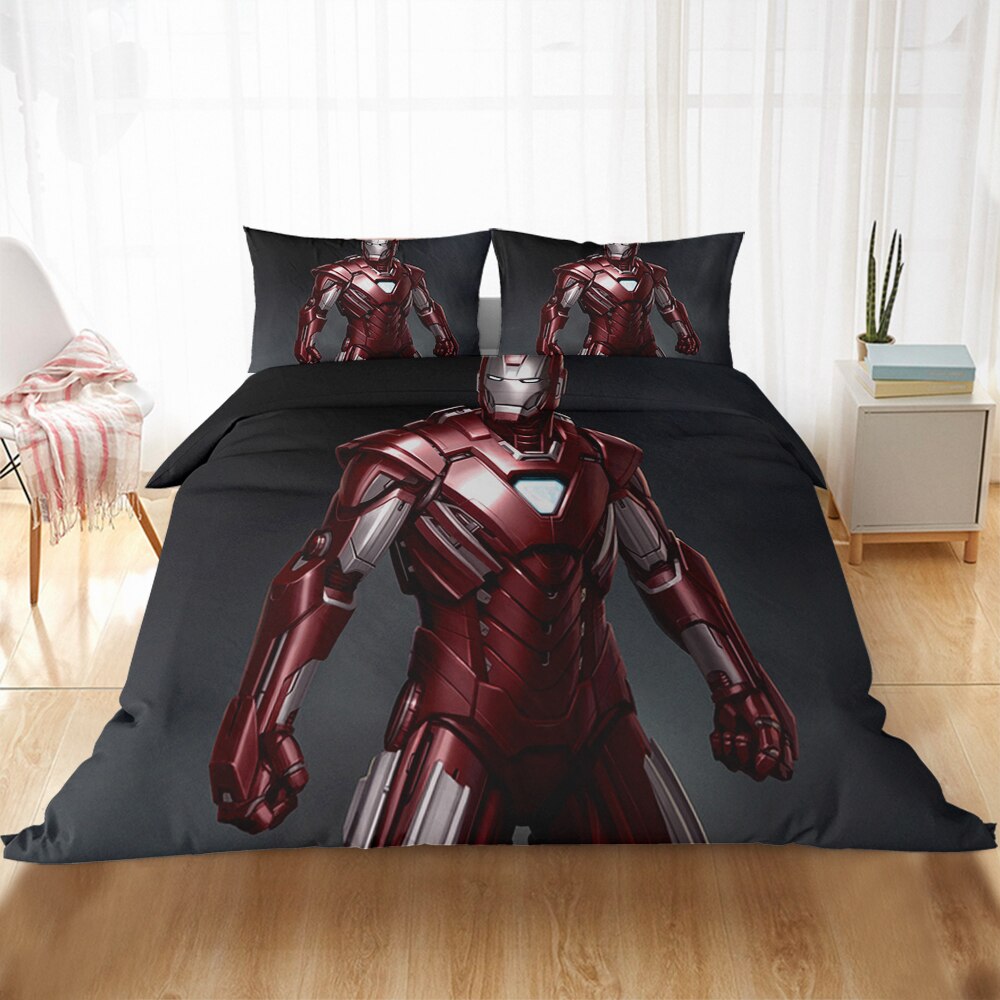 Obliečka Na Perinu Avengers Červená A Zlatá Iron Man Armor