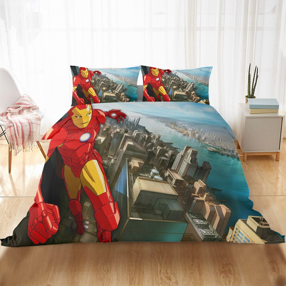 Kreslená Prikrývka Na Perinu Avengers Iron Man