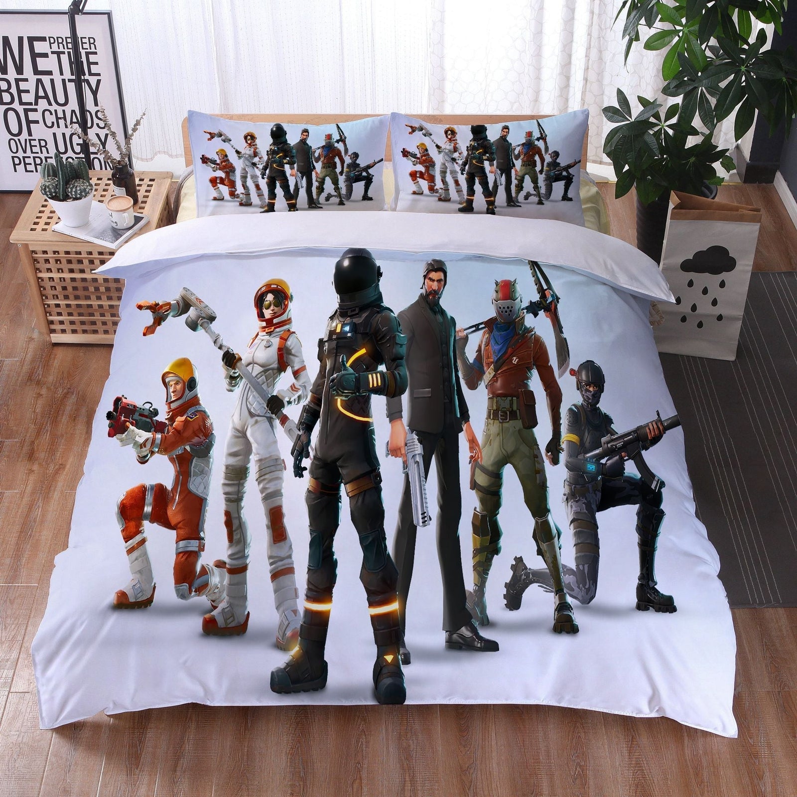 Biela Obliečka Na Prikrývku Fortnite