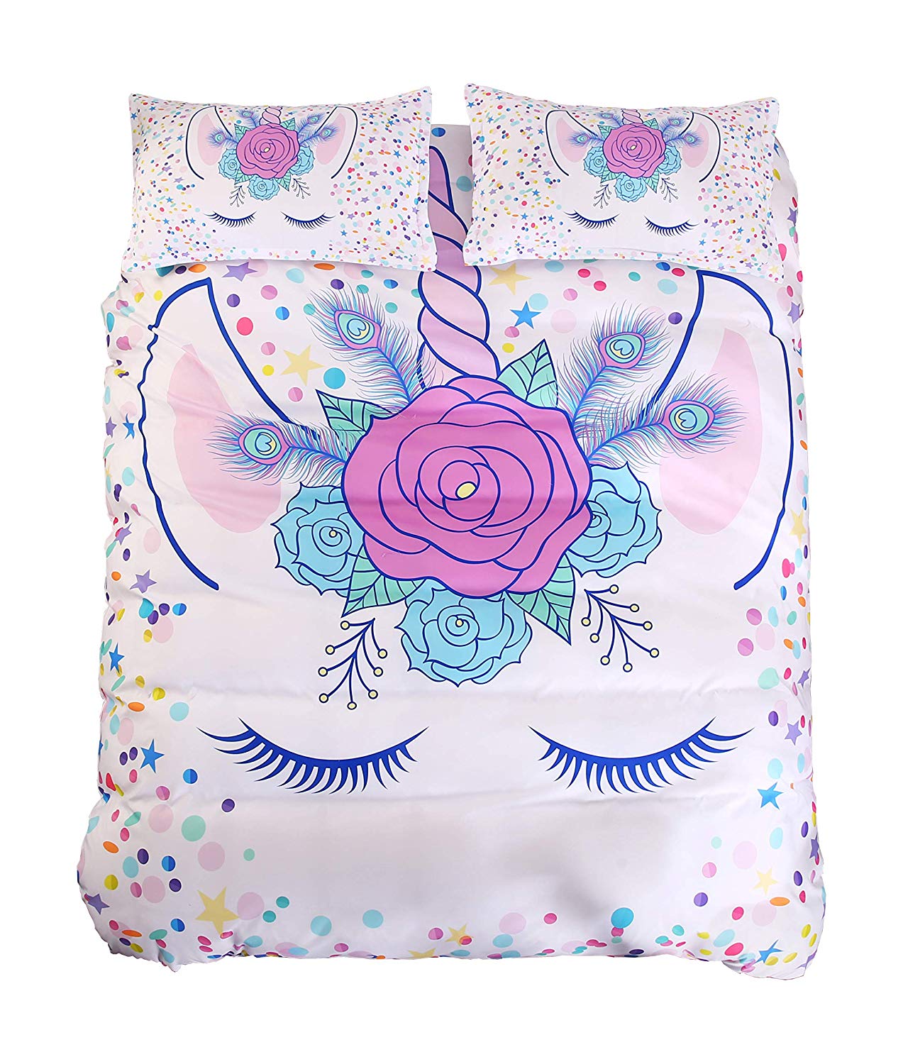 Obliečka Na Prikrývku White Sleeping Unicorn