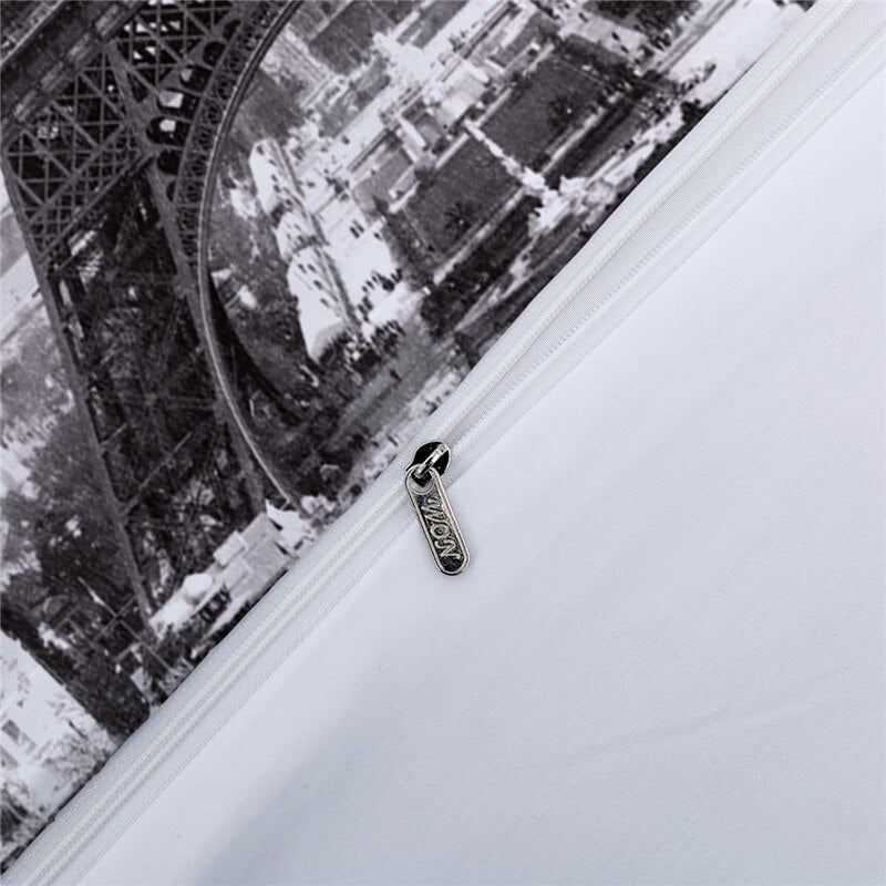 Biela Obliečka Na Prikrývku Eiffelova Veža