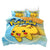 Modrý A Žltý Pokémon Pikachu Obliečka Na Perinu