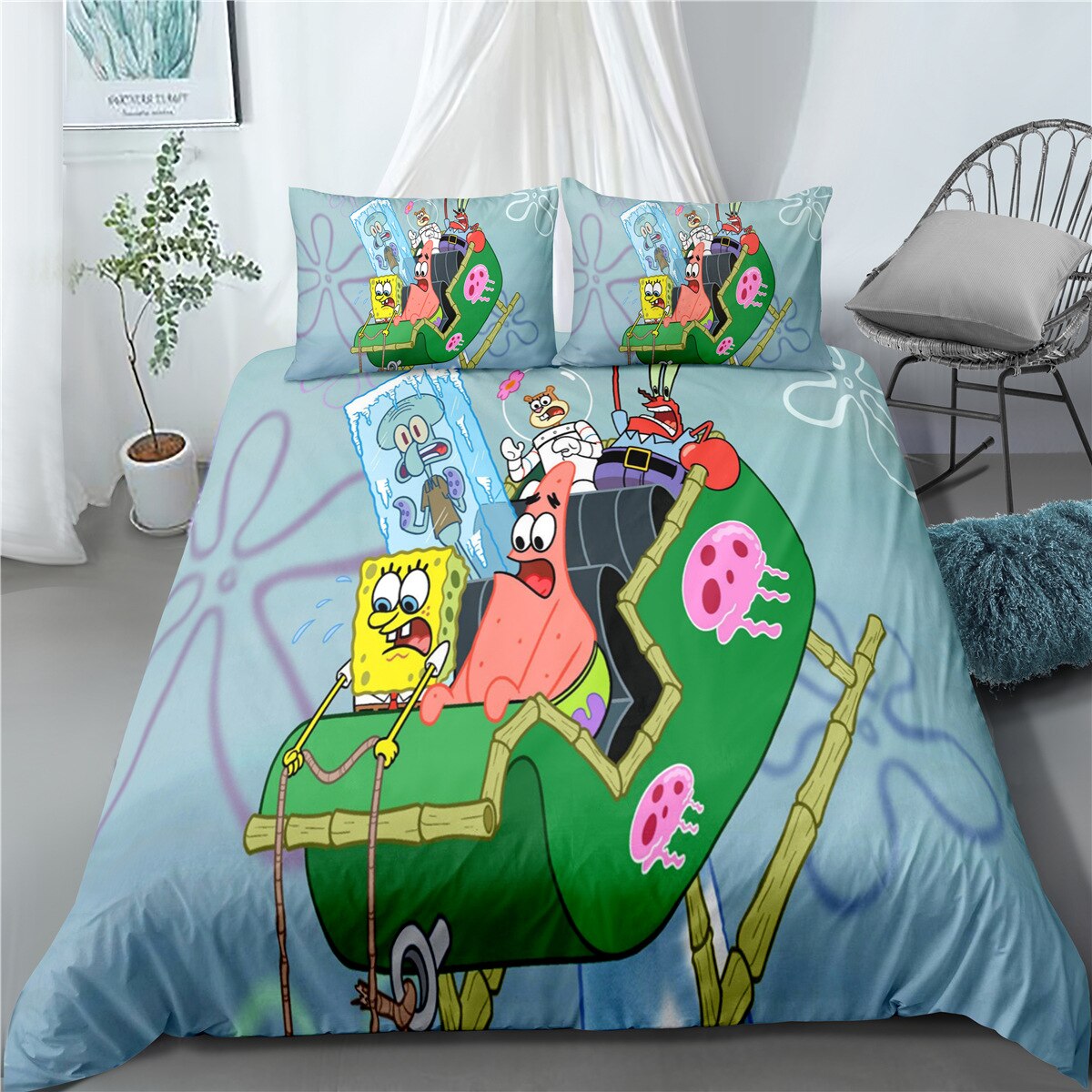 Obliečka Na Prikrývku Spongebob Sleigh