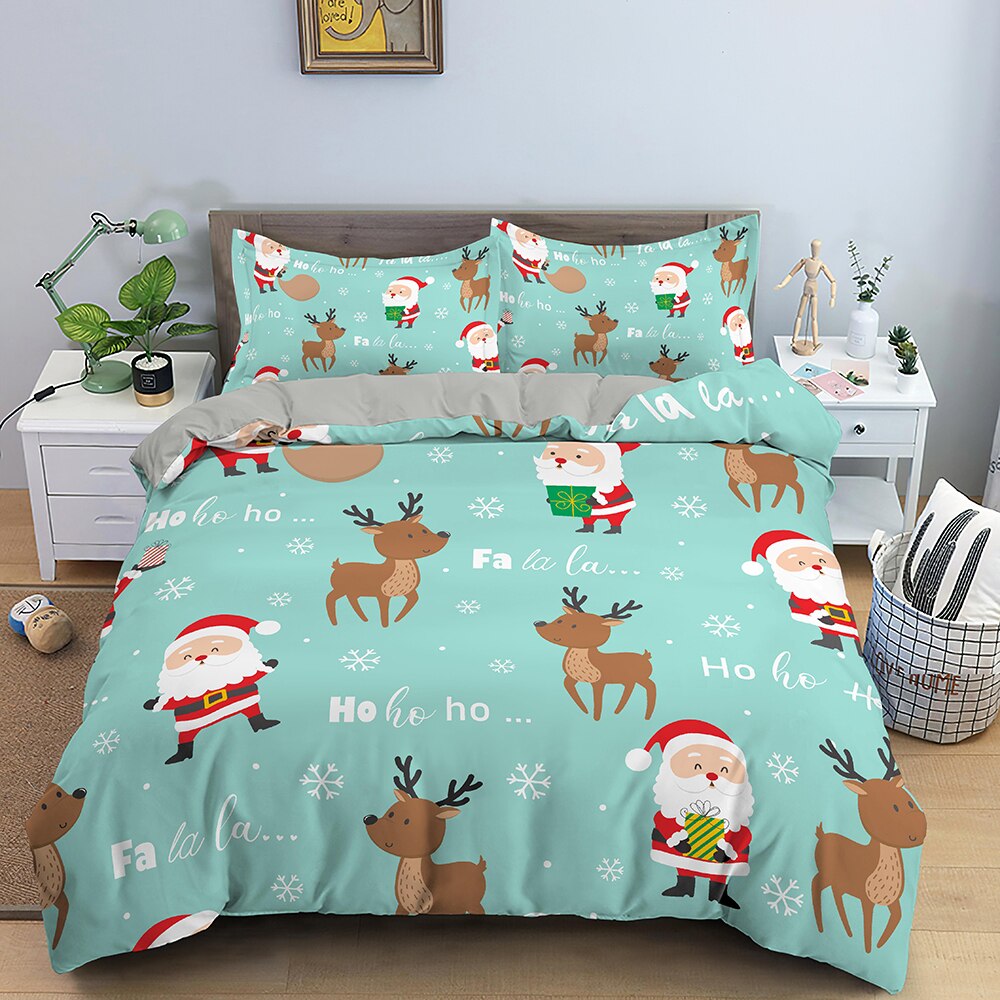 Obliečka Na Prikrývku Deer And Santa