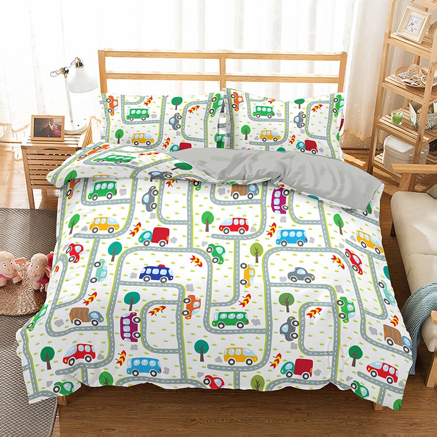 Obliečka Na Prikrývku Obvod Malých Farebných Áut