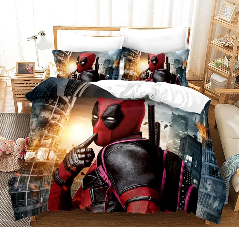 Ružová Obliečka Na Prikrývku Deadpool