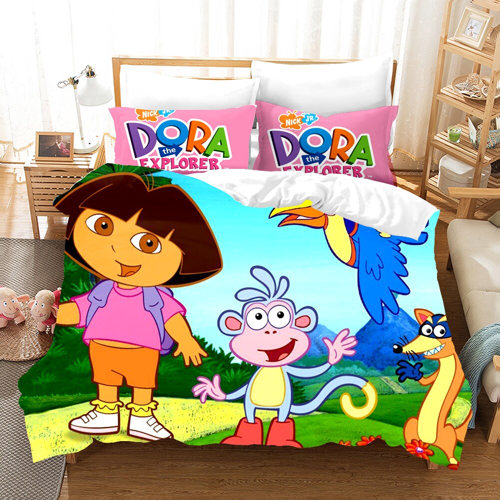 Obliečka Na Prikrývku Dora The Explorer Boots And Swiper