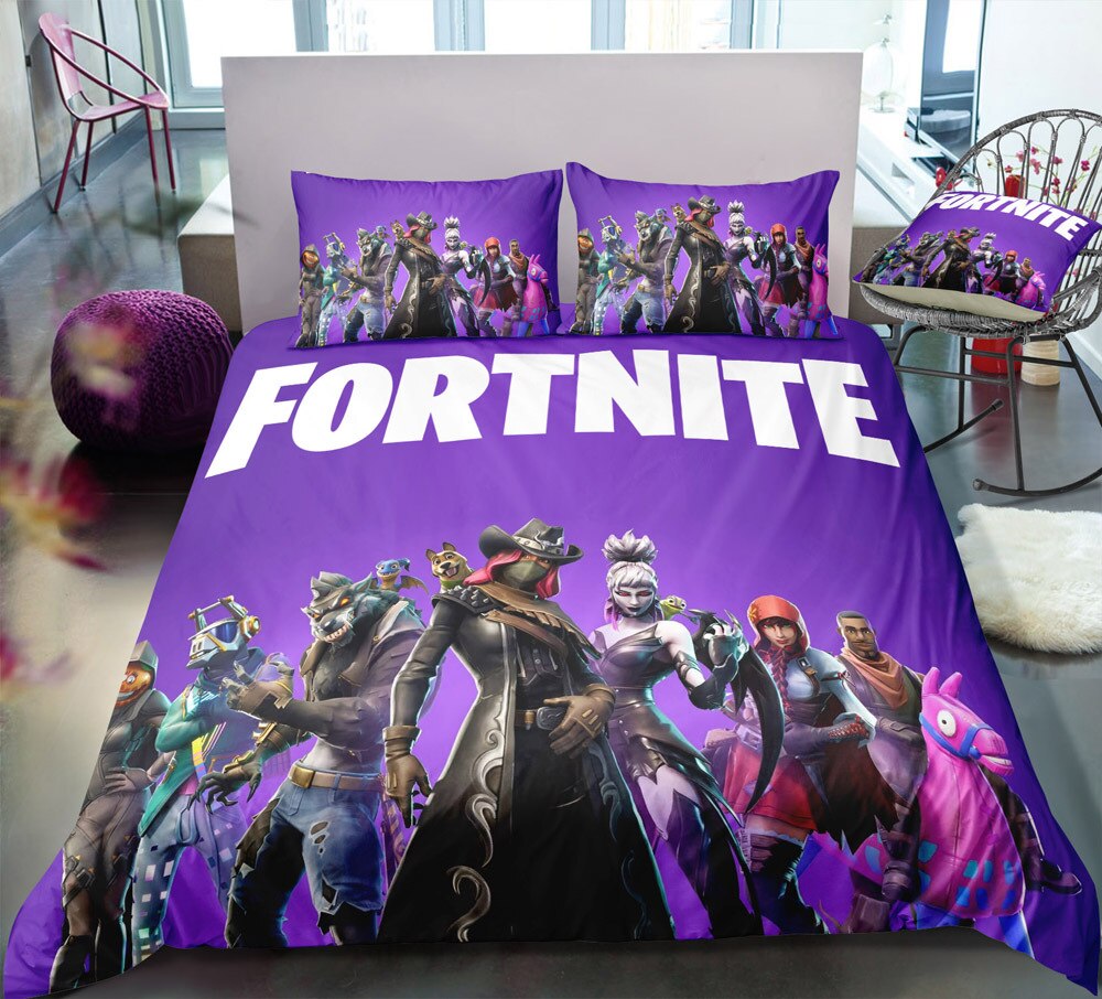 Obliečka Na Prikrývku Fortnite Purple
