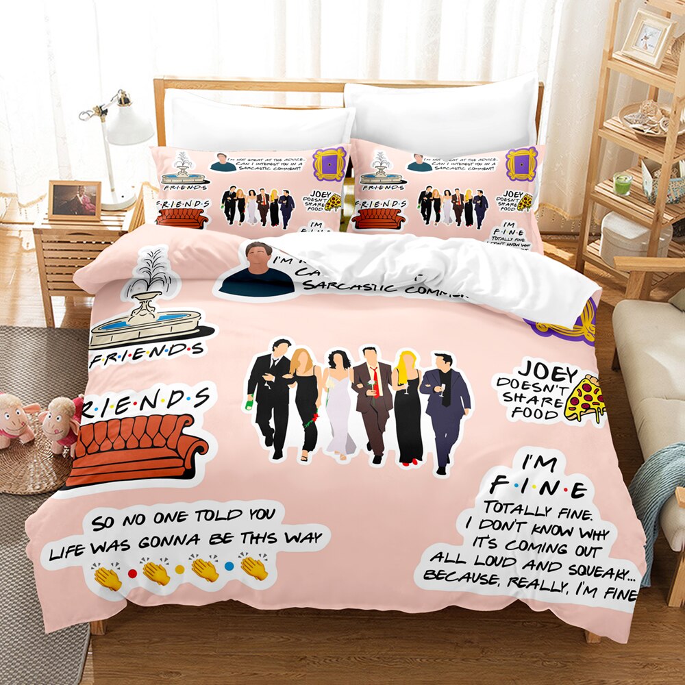 Obliečka Na Prikrývku Friends Pink