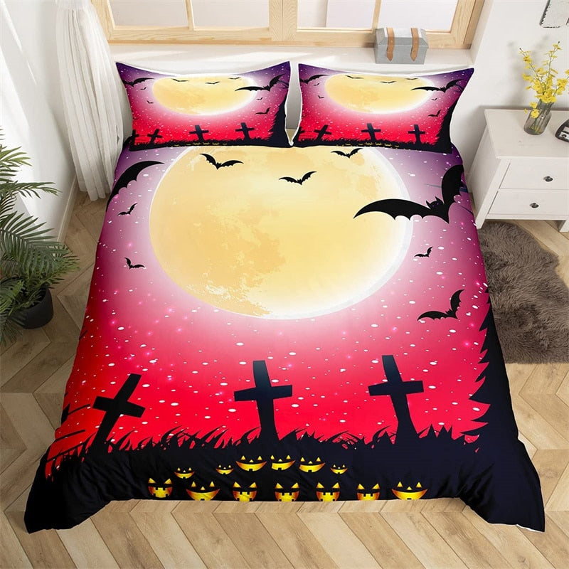 Halloweensky Spln V Prikrývke Na Cintorín