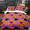 Obliečka Na Prikrývku Halloween Purple Cats And Pumpkins