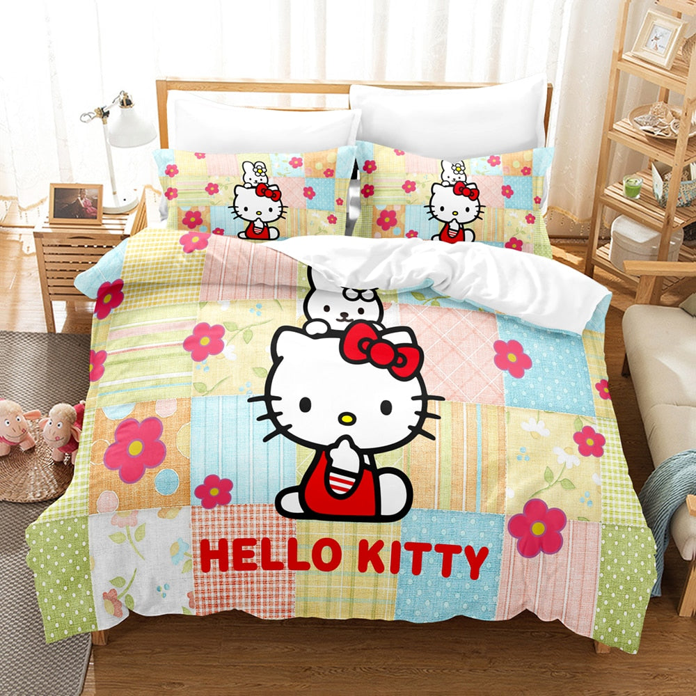 Obliečka Na Prikrývku Hello Kitty Patchwork