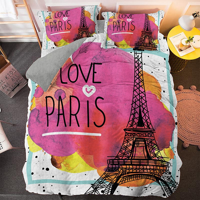 Obliečka Na Prikrývku Milujem Paríž