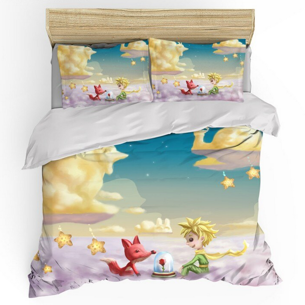 Obliečka Na Prikrývku Malý Princ Líška A Ruža