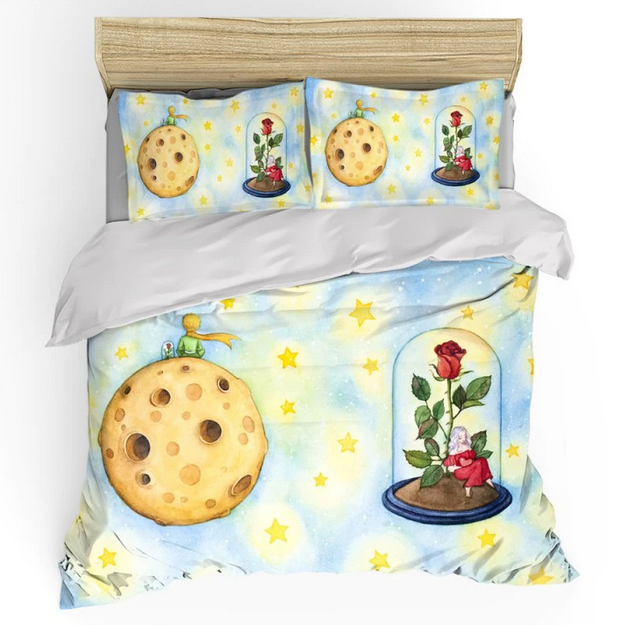 Obliečka Na Prikrývku Malý Princ Planéta A Ruža