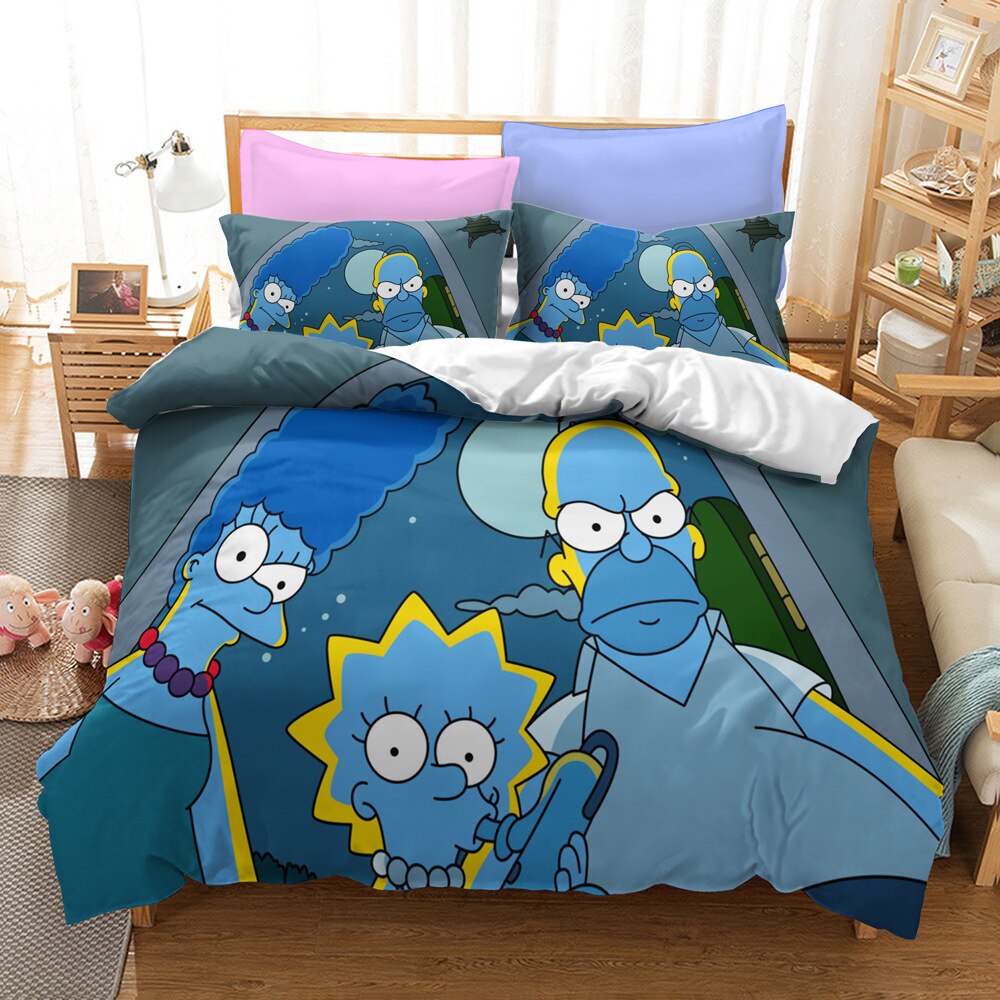 Obliečka Na Prikrývku The Simpsons Blue