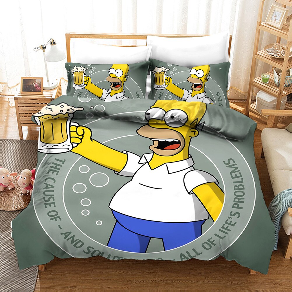 Obliečka Na Prikrývku Simpsonovci Homer A Pivo