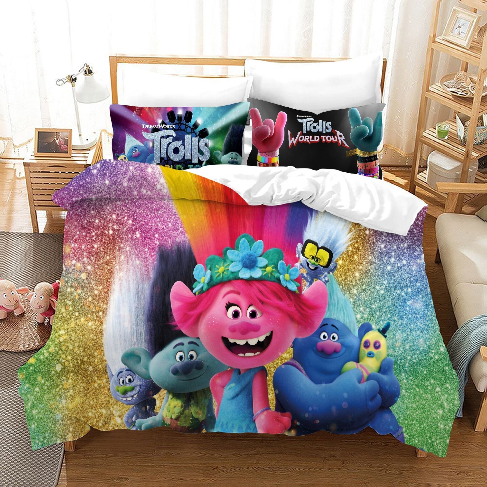 Obliečka Na Paplón Trolls Multicolor