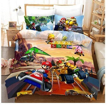 Mario A Bowser In Kart Obliečka Na Perinu