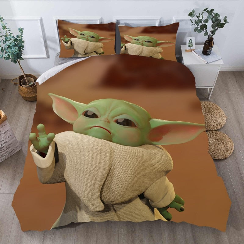 Hnedá Obliečka Na Prikrývku Baby Yoda