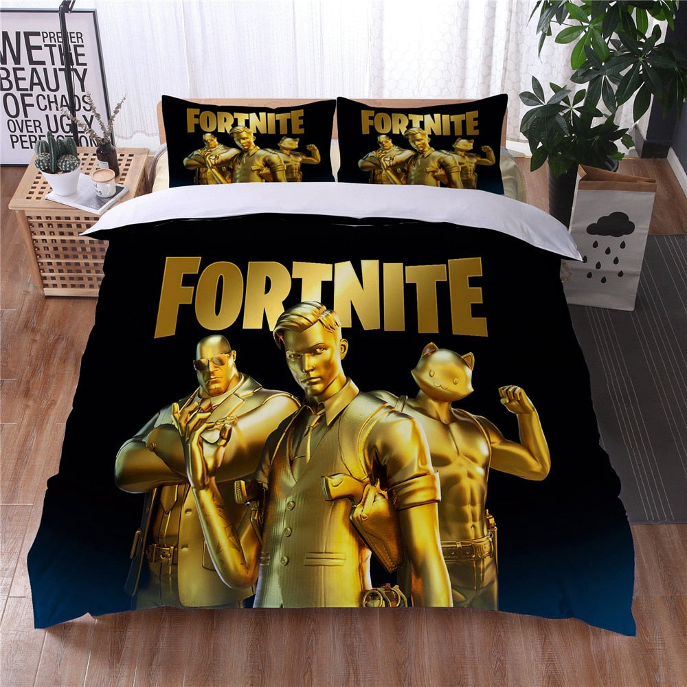 Čierno-Zlatá Prikrývka Fortnite