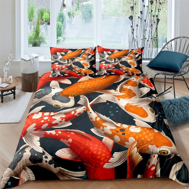 Čierna Okrasná Prikrývka Na Kapra