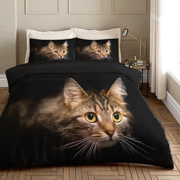 Obliečka Na Prikrývku Čierna Sibírska Mačka