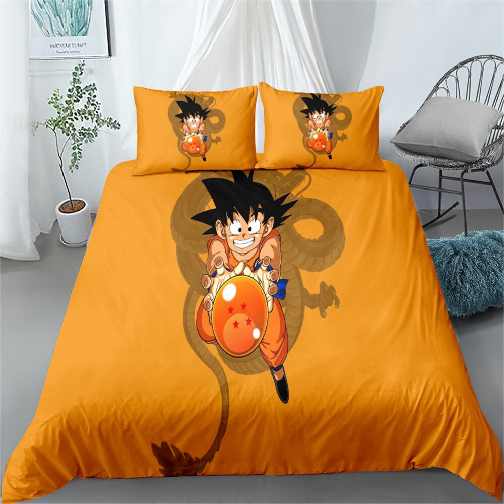 Obliečka Na Prikrývku Goku Orange Dragon Ball
