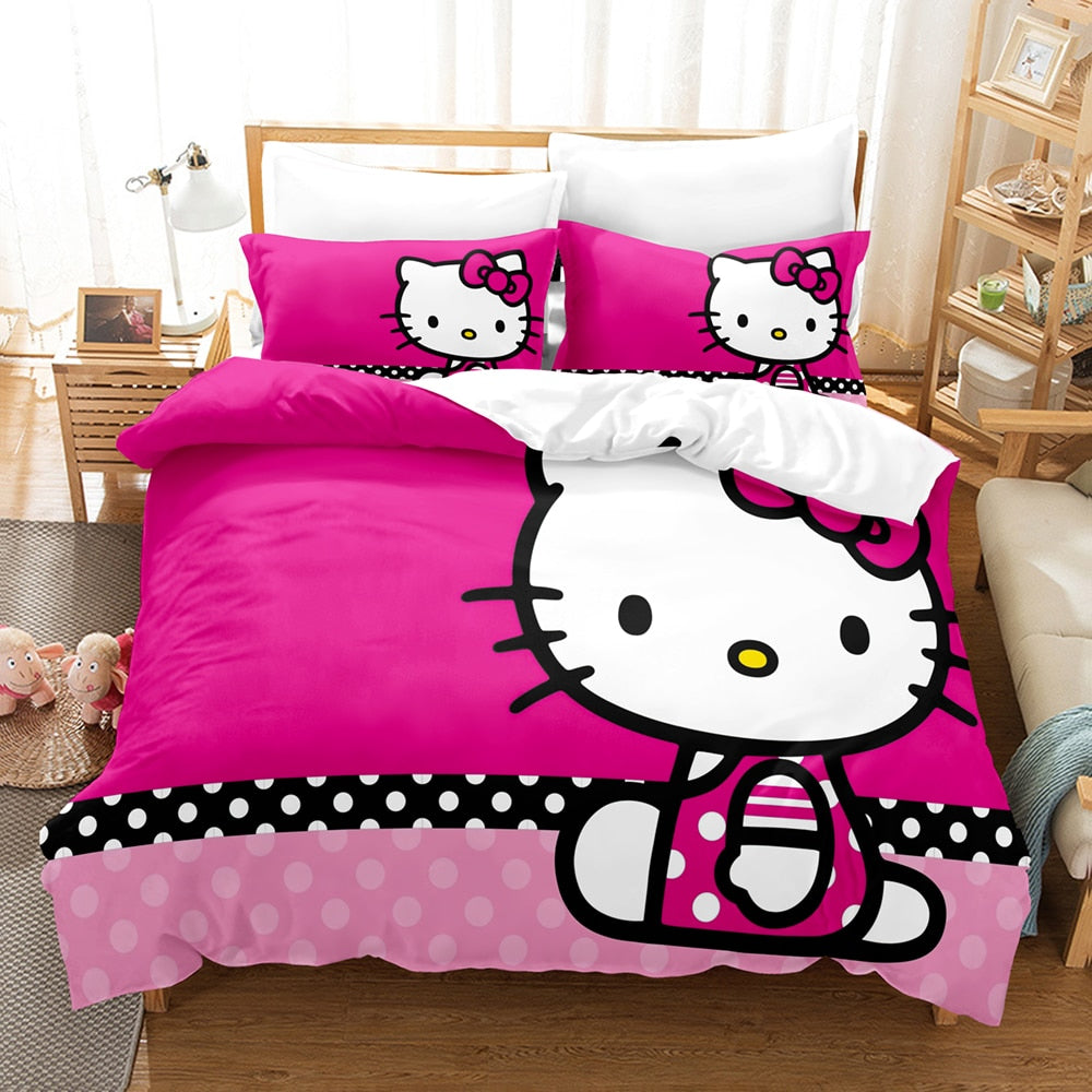 Ružová Obliečka Na Prikrývku Hello Kitty