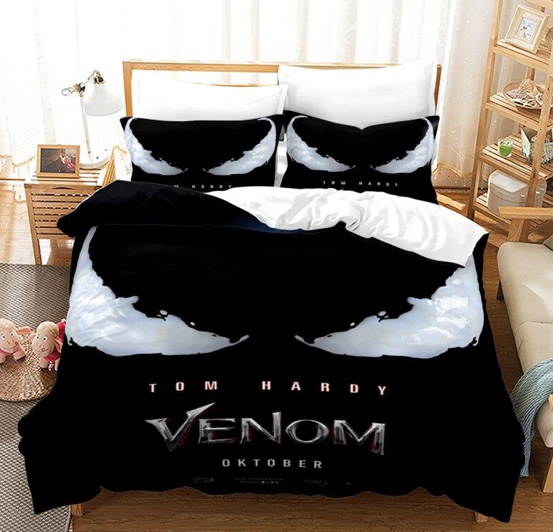Obliečka Na Prikrývku Venom Čiernobiela