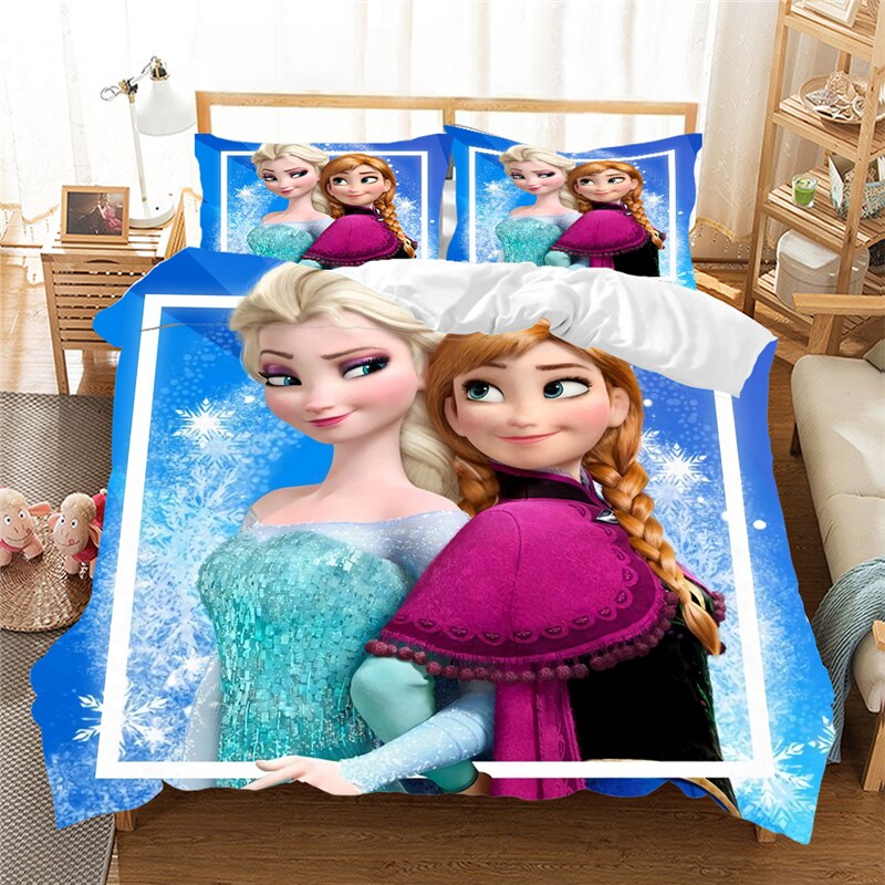 Obliečka Na Perinu Anna A Elsa Pod Snehovými Vločkami