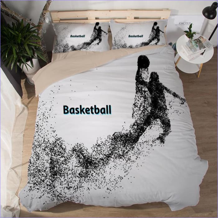 Obliečka Na Prikrývku Na Basketbal Dunk Čierno-Biela