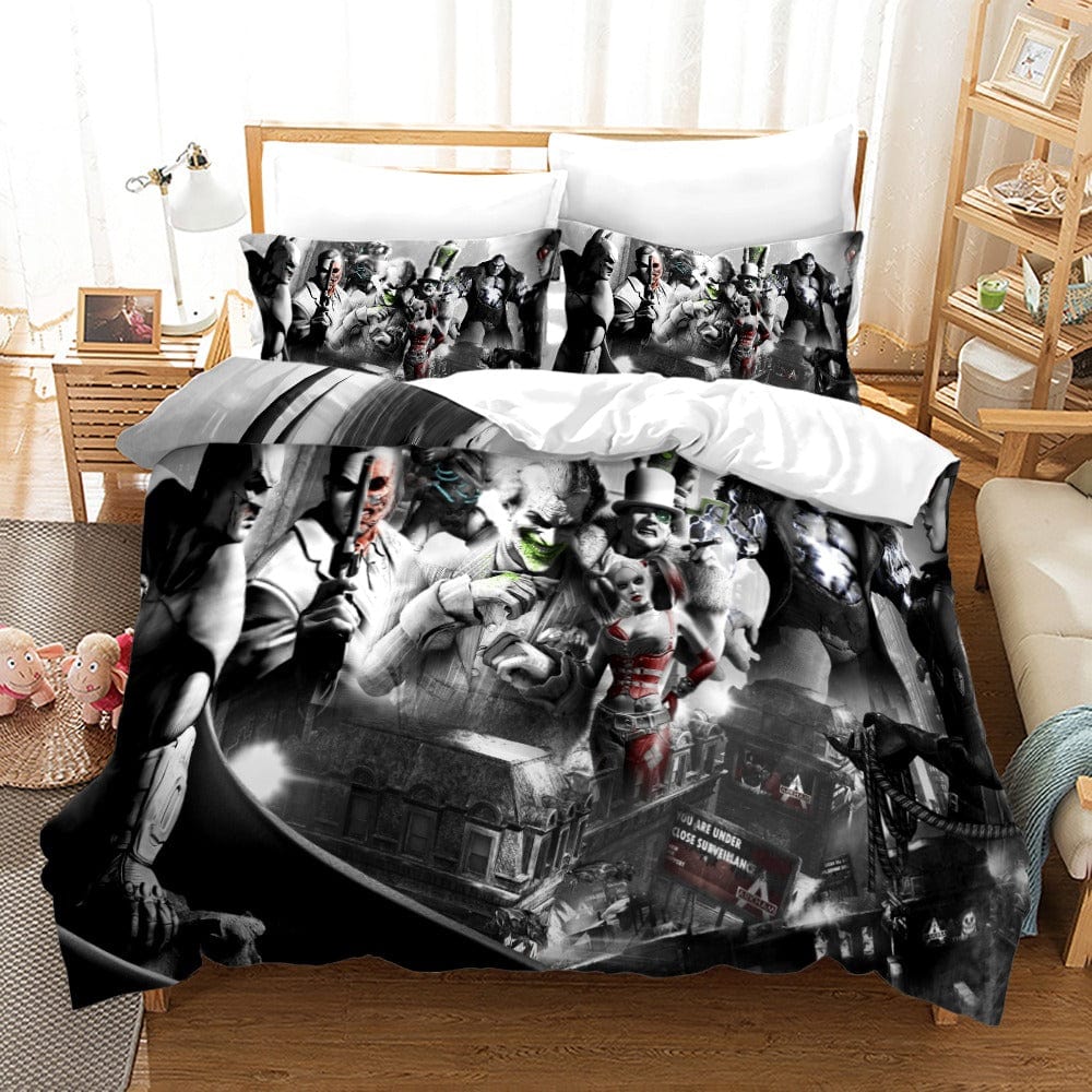 Čiernobiela Obliečka Na Prikrývku Batman