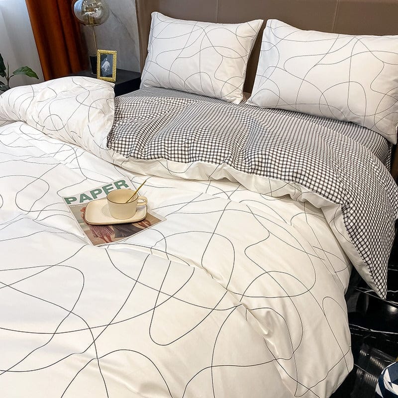 Biela Prikrývka S Čiernym Okrajom