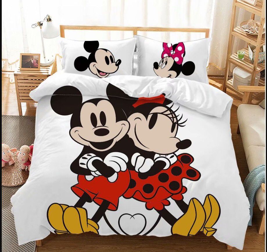 Biela Prikrývka Mickey A Minnie