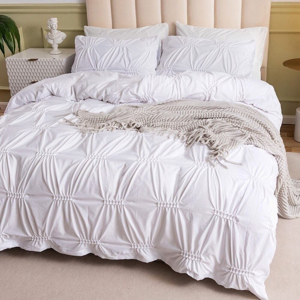 Biela Plisovaná Prikrývka