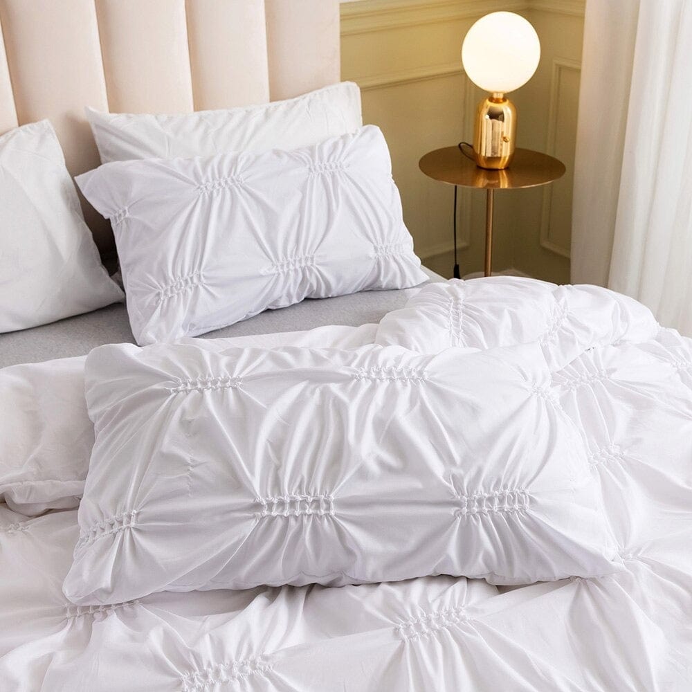 Biela Plisovaná Prikrývka