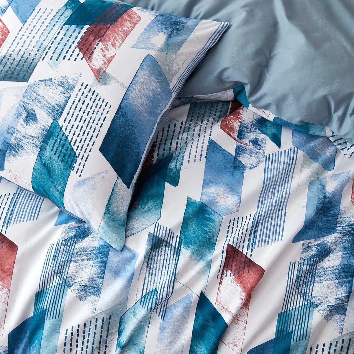 Bielo-Kačacia Modrá Obliečka Na Prikrývku