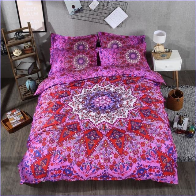 Obliečka Na Perinu Bohemian Mandala Ružová