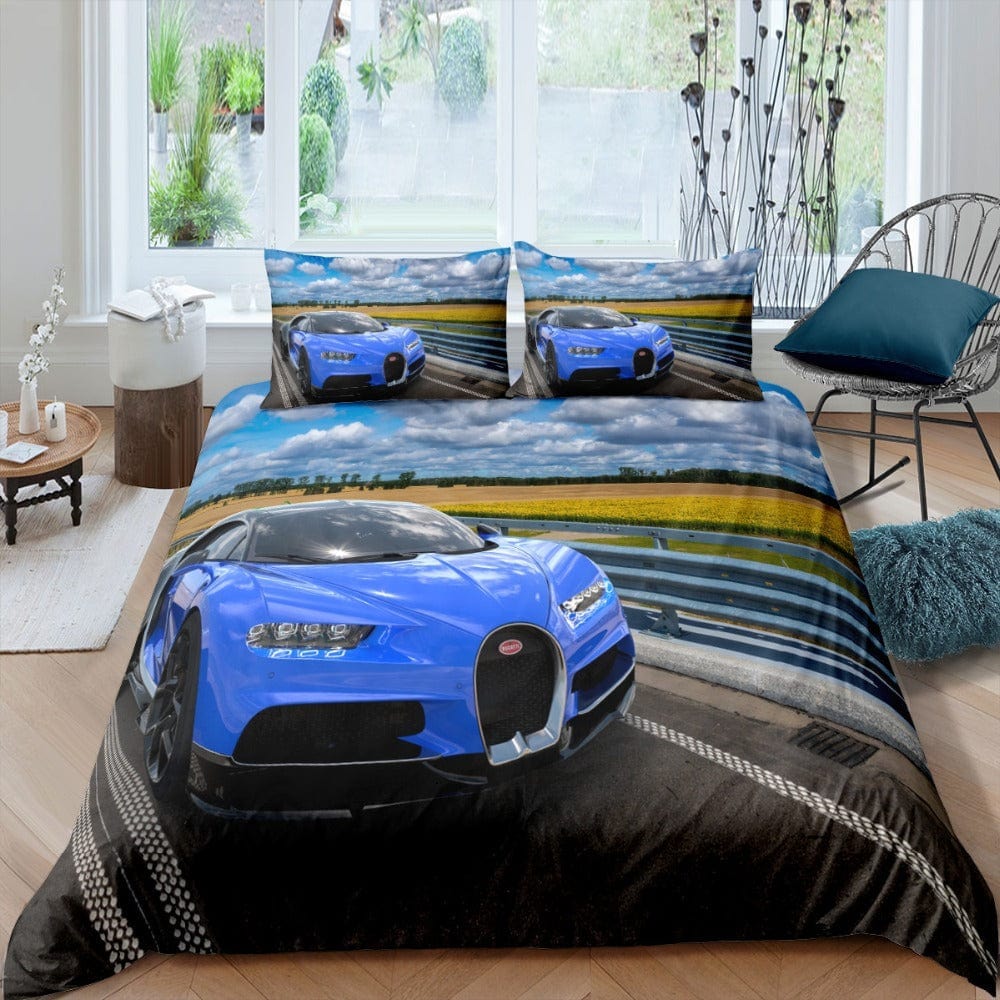 Modrá Obliečka Na Prikrývku Bugatti